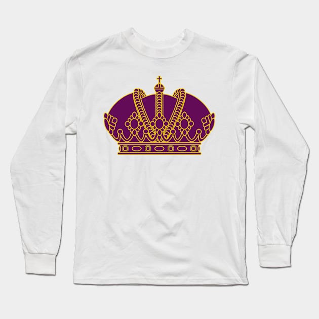 Imperial Crown (purple) Long Sleeve T-Shirt by PabloDeChenez